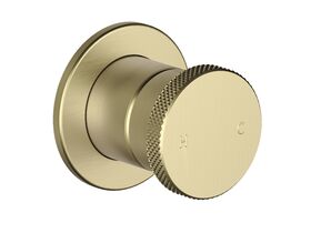 Hero - Faucet Strommen Vara Disc Shower Mixer Tap Kit Brushed Admiralty Brass Lead Free