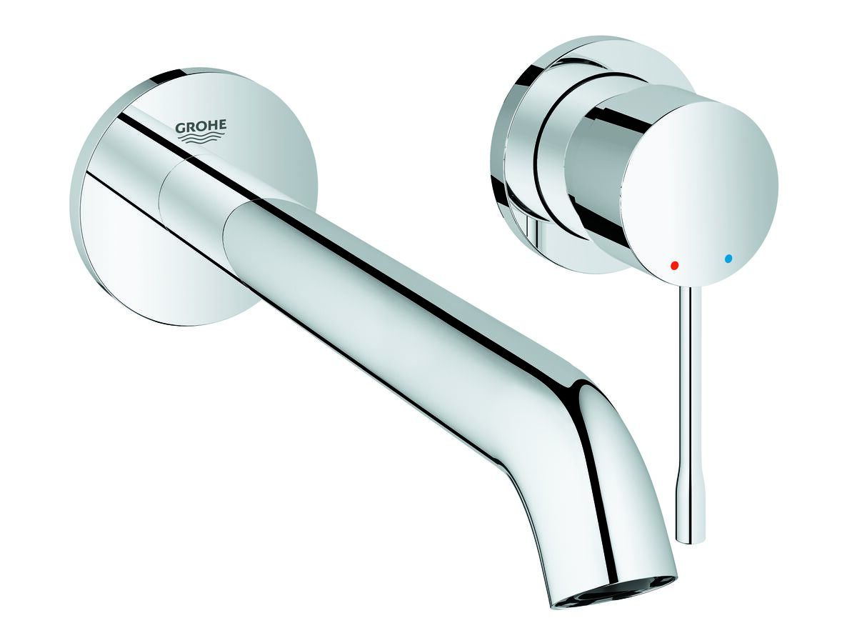 GROHE Essence New Wall Basin Mixer Set 230mm Chrome