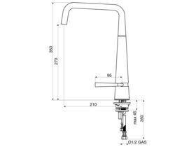Teknobili Likid 113 Sink Mixer Chrome (4 Star)