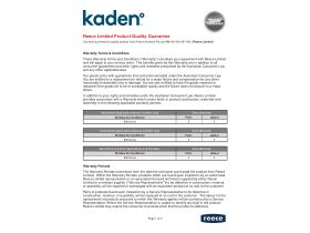Warranty - Kaden KW