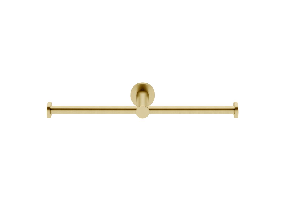 Sussex Pure Double Toilet Roll Holder PVD Brushed Gold