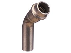 >B< Press Stainless Steel Elbow Plain End 45 Degree x 15mm