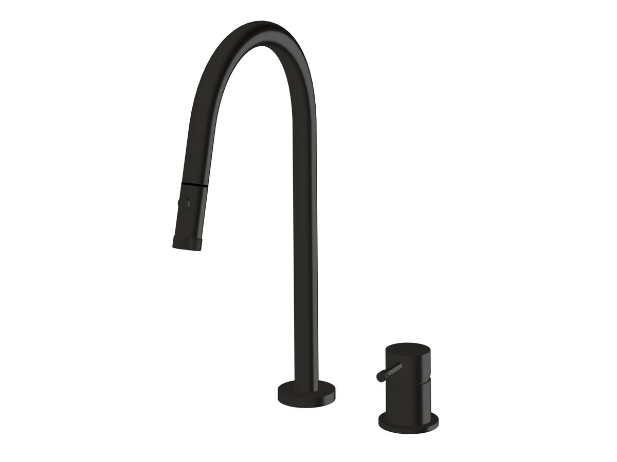 Hero - Sussex Scala Nova Hob Sink Mixer Set Pull Out Spray PVD Matte Black (5 Star) Lead Free