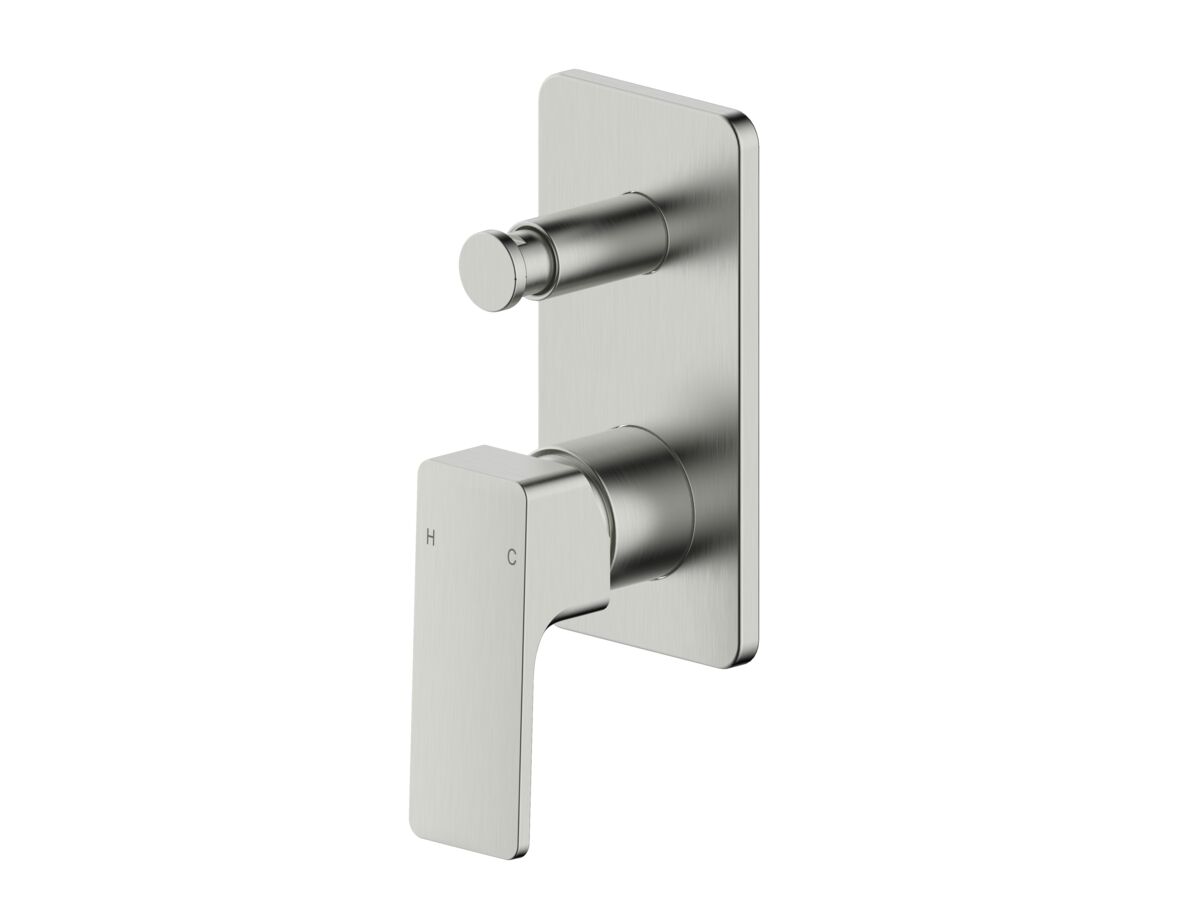 Hero - Mizu Bloc Shower Mixer with Diverter Brushed Nickel
