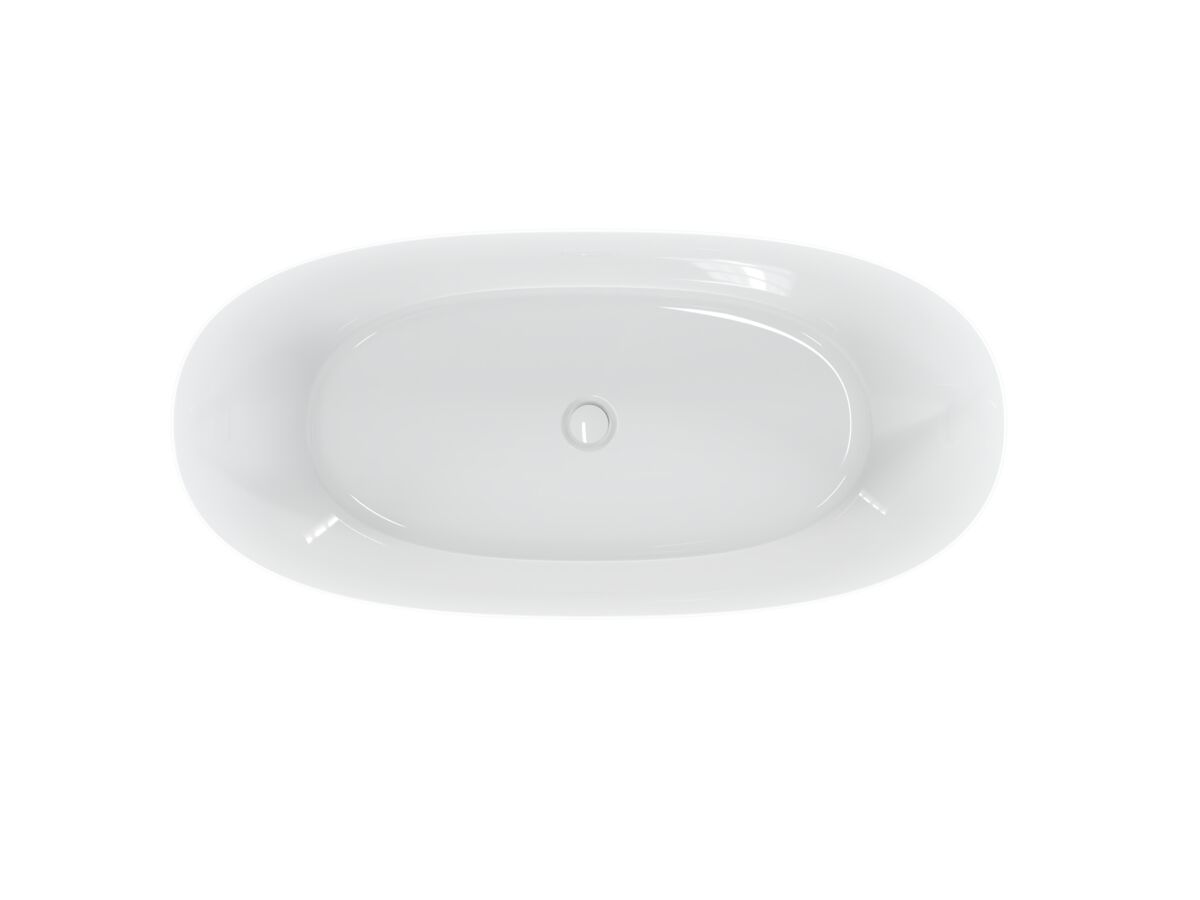 Supporting Image 2 - Kado Lux Freestanding Bath 1500mm x 700mm x 580mm Gloss White