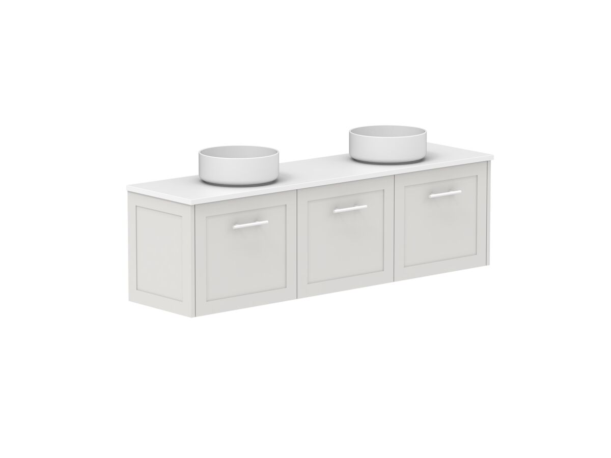 Supporting Image - Kado Lux Ensuite All Door 1500mm Wall Hung Double Basin 20mm Top
