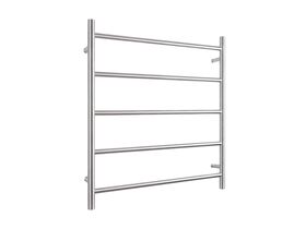 Mizu Drift MK2 750 x 800mm Heated Towel Rail Low Voltage 24V Brushed Stainless Steel