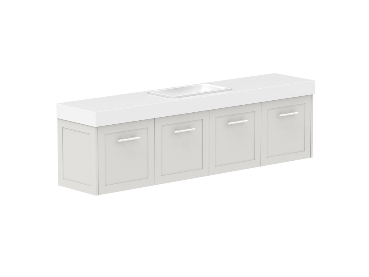 Supporting Image - Kado Lux Ensuite All Door 1800mm Wall Hung Centre Basin 90mm Top