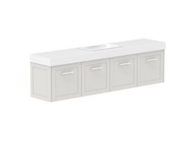 Supporting Image - Kado Lux Ensuite All Door 1800mm Wall Hung Centre Basin 90mm Top