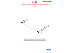 Component Listing - Milli Marq Edit Single Towel Rail 600mm Brushed Gunmetal