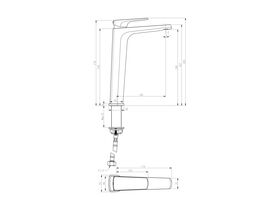 Voda Tide Hi Rise Basin Mixer (4 Star)