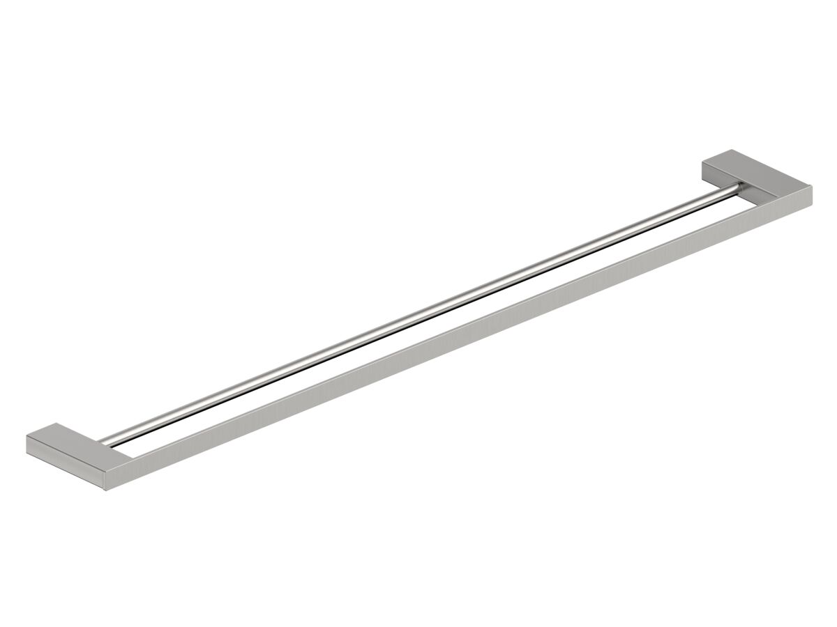 Hero - Mizu Bloc Double Towel Rail 900mm Brushed Nickel