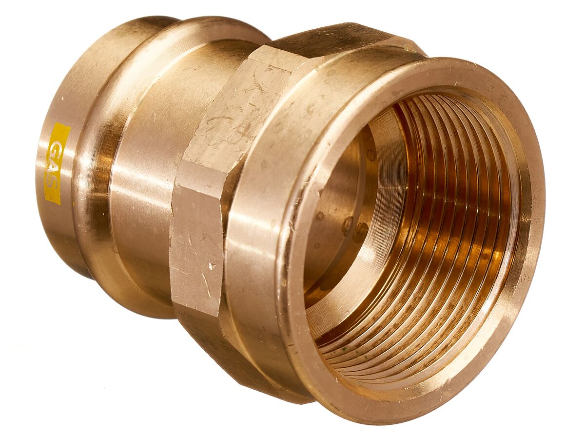 >B< Press Gas Female Coupling 40mm x 1 1/2" BSP