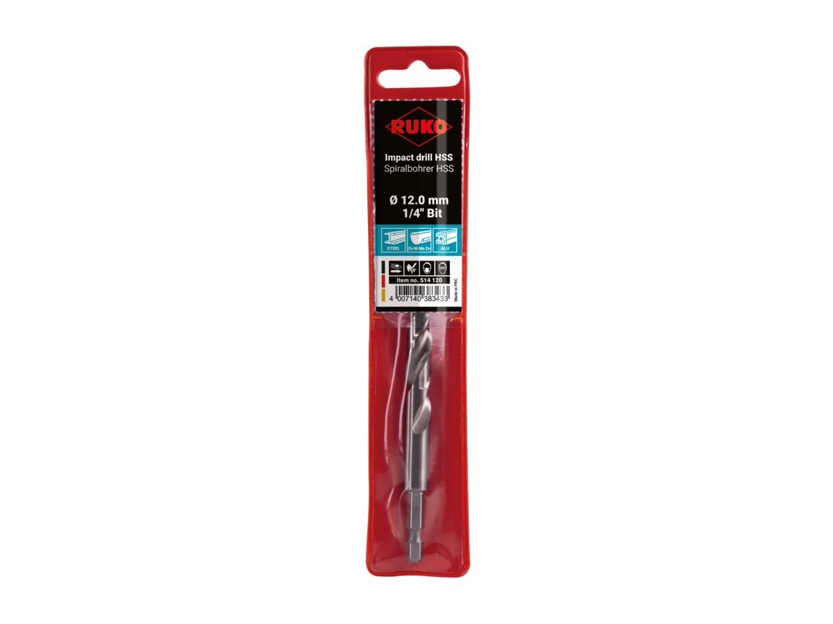 Ruko Impact Drill Bit - 12.0mm