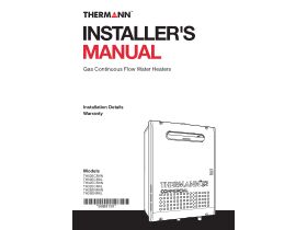 Installation Manual - Thermann Commercial (Outdoor Models)