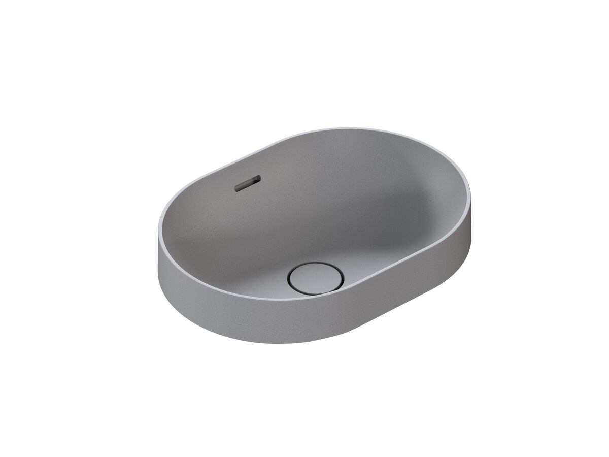 Hero - Omvivo Villa Thin Edge Oval Semi Inset Basin 485mm Cove Grey