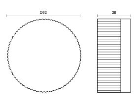 Sussex Pure Progressive Shower / Bath Mixer Tap with Linear Textured Handle