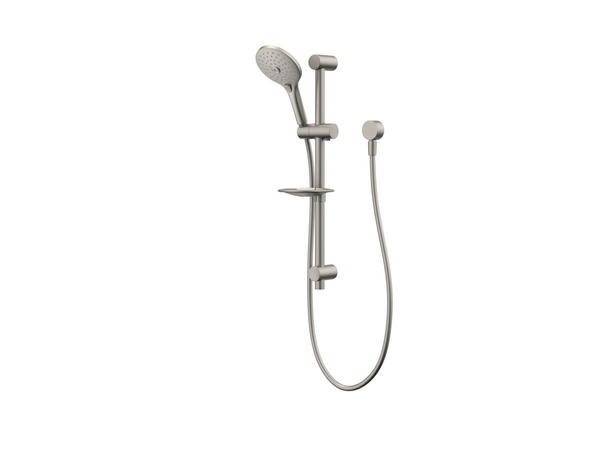 Hero - Posh Domaine Rail Shower 3 Function Brushed Nickel (4 Star)