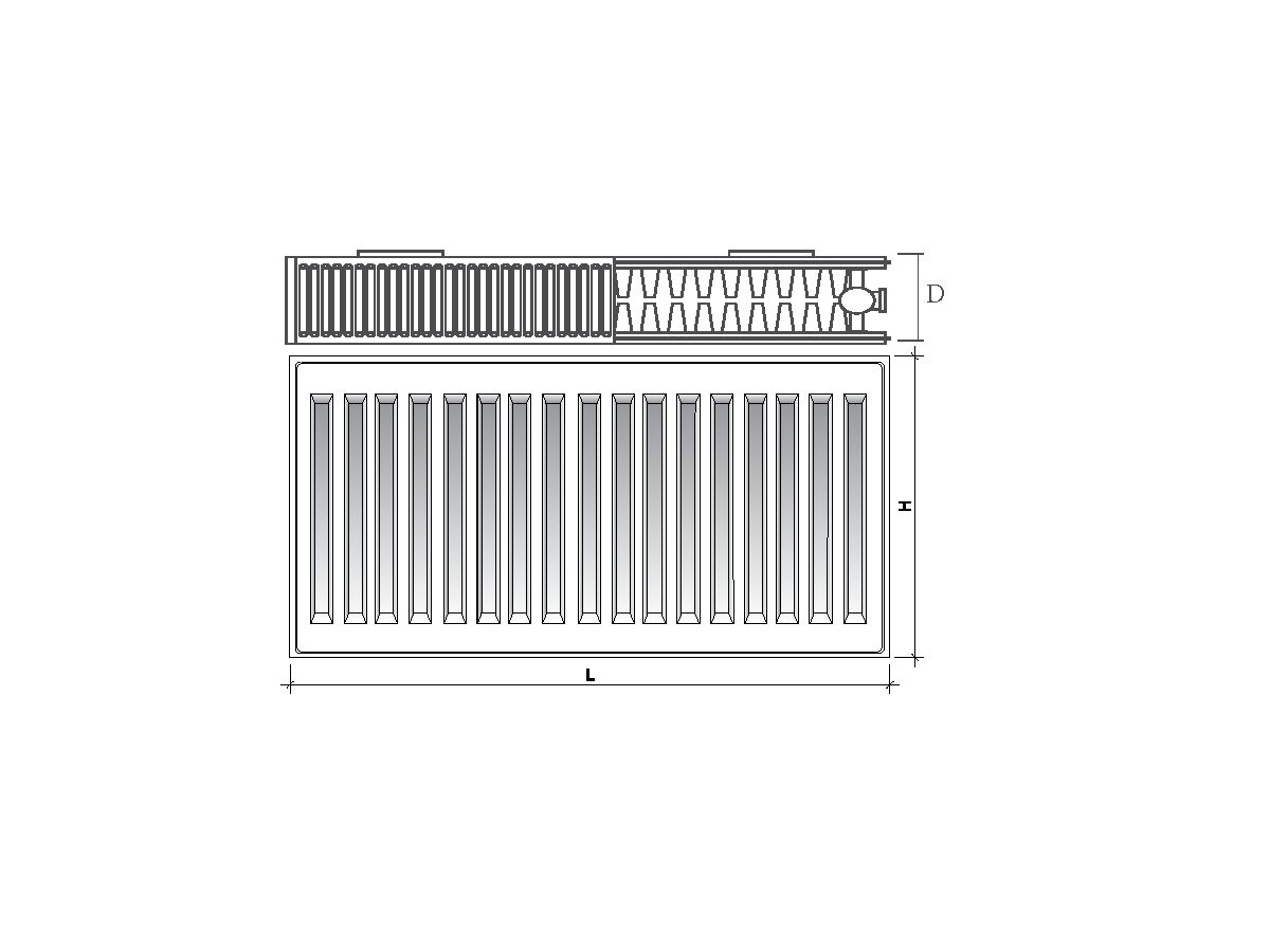 Purmo Compact C22 Drawing