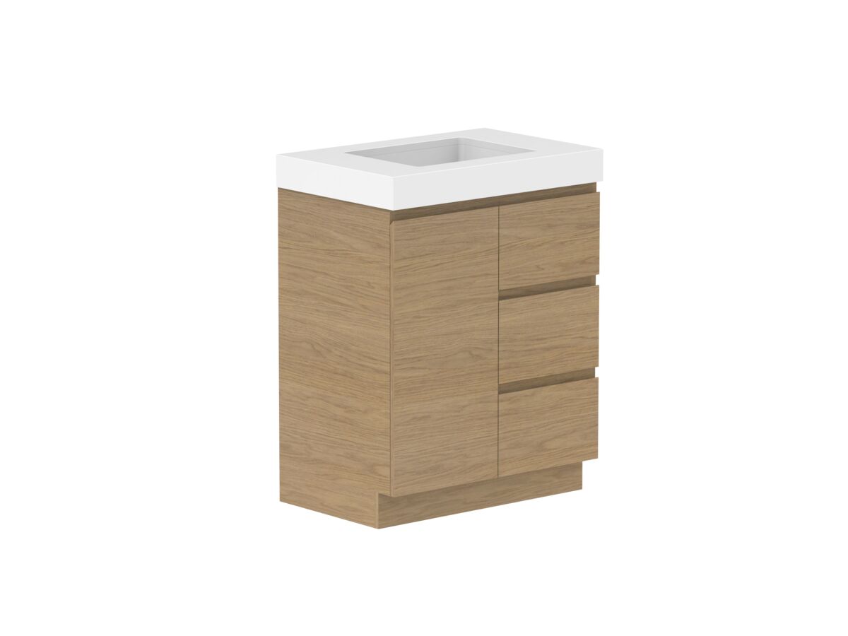 Supporting Image - Posh Domaine 750mm Floor Mount Vanity Unit Conventional 90mm Top