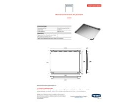 Specification Sheet - Memo Universal Drainer Tray Gunmetal