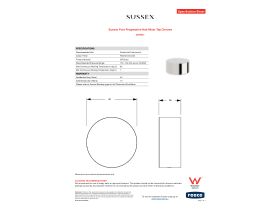 Specification Sheet - Sussex Pure Progressive Hob Mixer Tap Chrome