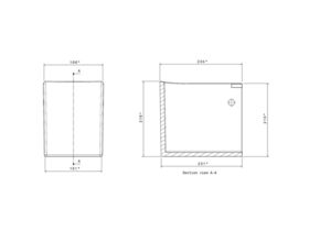 Caroma Liano Nexus Wall Basin Shroud White