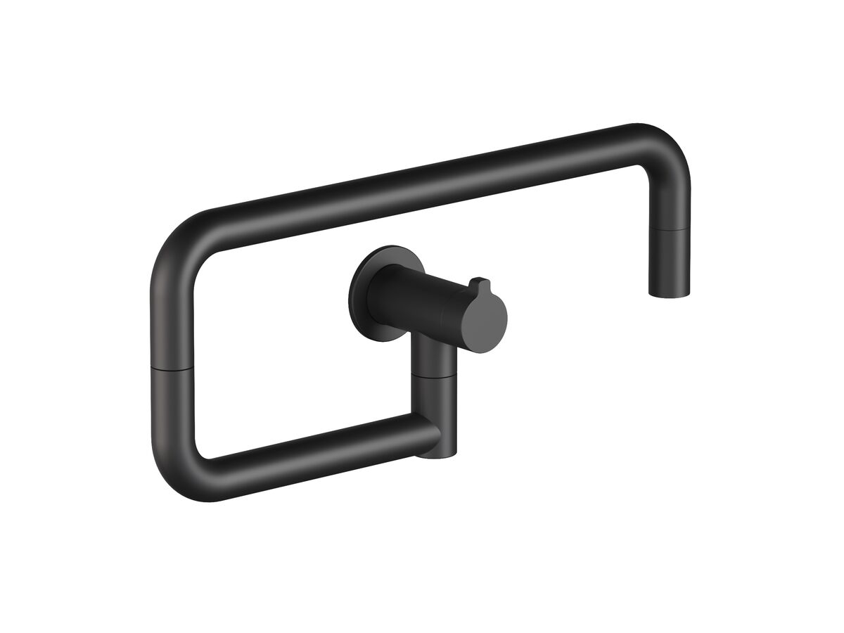 Hero - Faucet Strommen Vara Fin Wall Pot Filler Tap Matte Black Lead Free