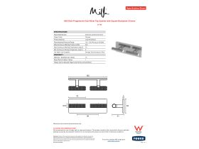 Specification Sheet - Milli Etch Progressive Dual Mixer Tap System with Square Backplate Chrome