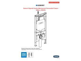 Technical Guide - Geberit Sigma 8 Cistern with Frame - Wall Hung (4 Star)