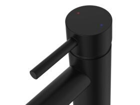 Supporting Image - Posh Bristol Pin Basin Mixer Tap Matte Black (5 Star) Lead Free - Handle