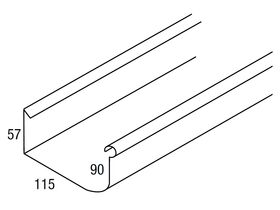 Quad Gutter 115mm Hi-Tensile .42mm