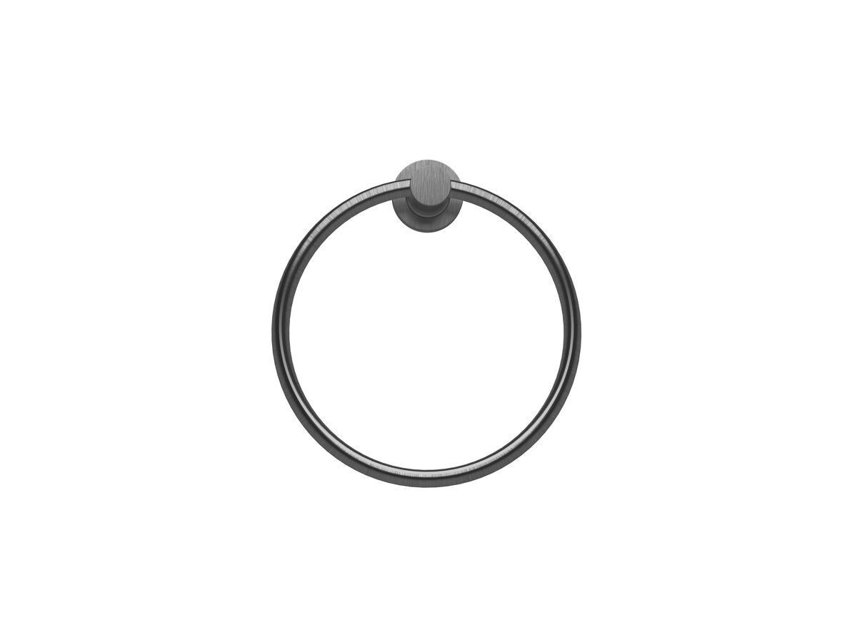 Scala Guest Towel Ring LUX PVD Brushed Smoke Gunmetal