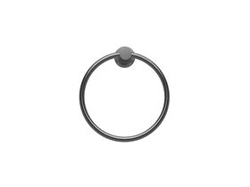 Scala Guest Towel Ring LUX PVD Brushed Smoke Gunmetal