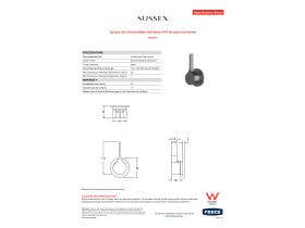 Specification Sheet - Sussex Oria Shower/Bath Wall Mixer PVD Brushed Gunmetal