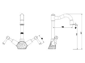 Posh Canterbury English Basin Twinner Lever (4 Star)