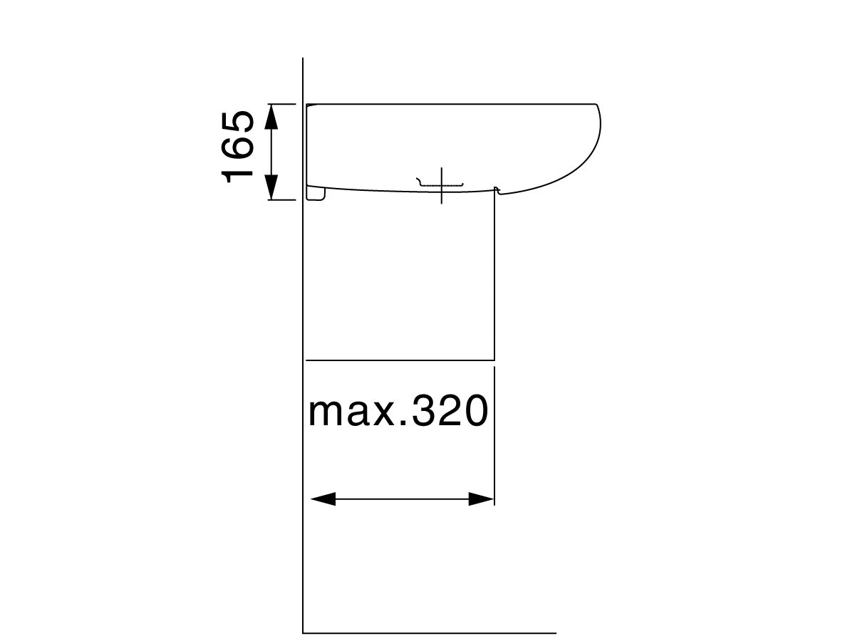 LAUFEN Alessi One Vanity Unit No Taphole 1600mm