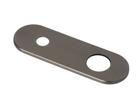 Mizu Wall Mixer Set Cover Plate Only Round Brushed Gunmetal