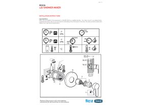 Installation Instructions - Roca L20 Shower Mixer Tap