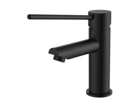 Hero - Posh Bristol Pin Basin Mixer Tap with Extended Lever Matte Black (5 Star) Lead Free