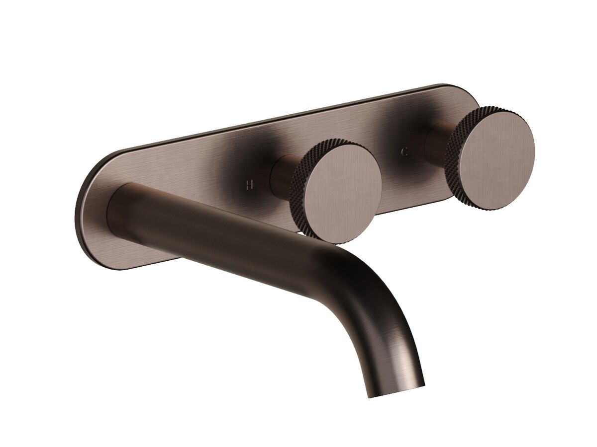 Supporting Image - Faucet Strommen Vara Disc Wall Basin / Bath Hostess Tap System Right Hand 150mm Trimset Armada Bronze (6 Star) Lead Free