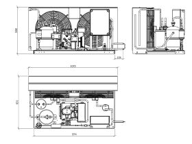 Tecumseh Semi Hermetic EVO Condensing Unit SHT4526ZHR-TZ 3 phase