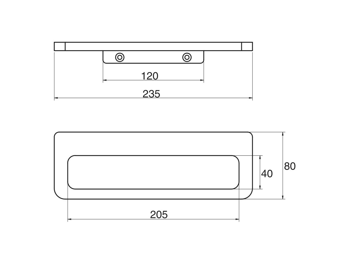 Milli Glance Towel Rail 240mm