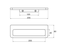 Milli Glance Towel Rail 240mm
