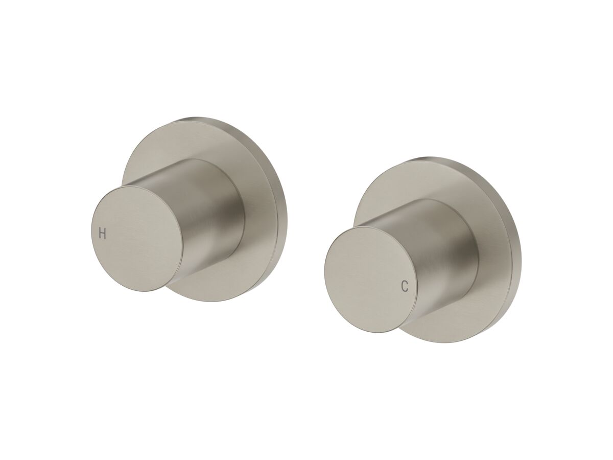 Hero - Mizu Drift Dial Wall Top Assembly Tap Brushed Nickel Lead Free