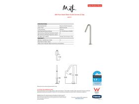 Specification Sheet - Milli Pure Vessel Basin Outlet Chrome (5 Star)