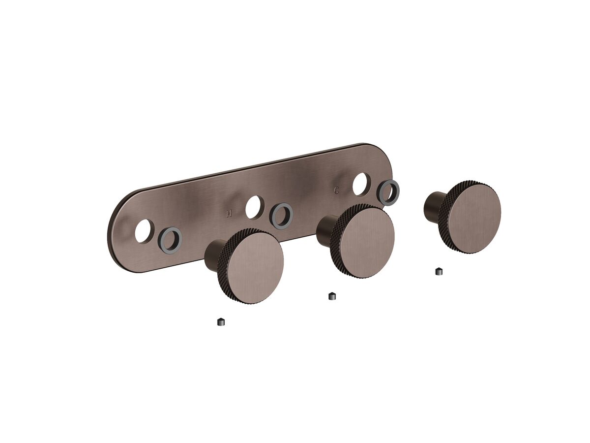 Supporting Image - Faucet Strommen Vara Disc Wall Top Assembly with Diverter Kit Armada Bronze Lead Free