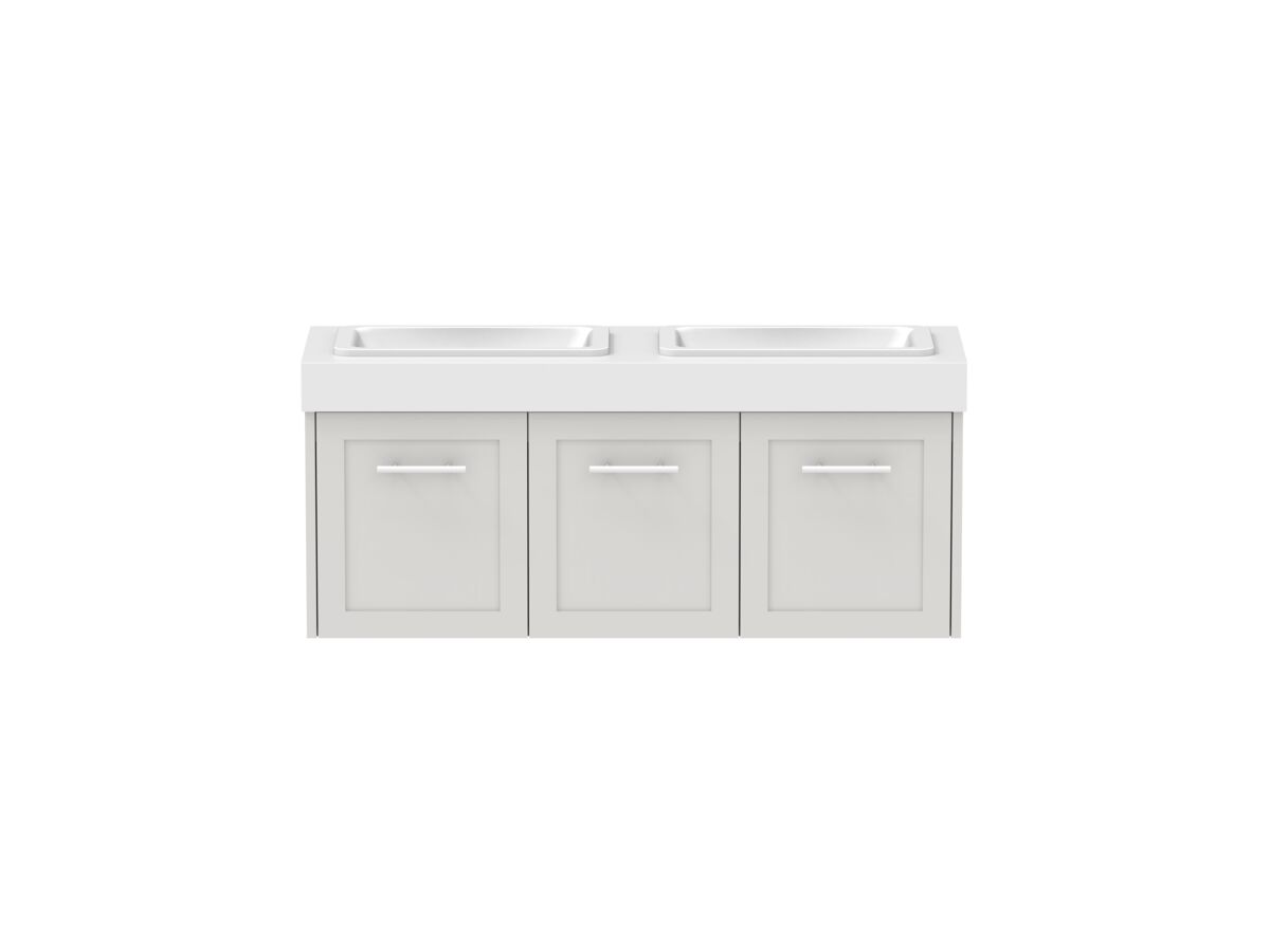 Hero - Kado Lux Ensuite All Door 1200mm Wall Hung Double Basin 90mm Top