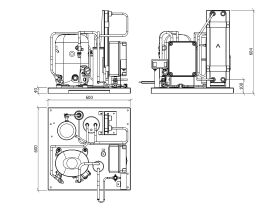Tecumseh EVO-Aqua Water Cooled Condensing Unit R404A FH2511ZBR-HE 1 Phase