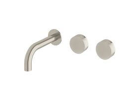 Sussex Pure Wall Bath Hostess System 160mm Right Hand with Diamond Textured Handles PVD Brushed Nickel